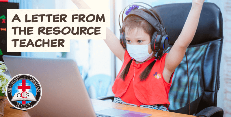 A Letter from the Resource Teacher